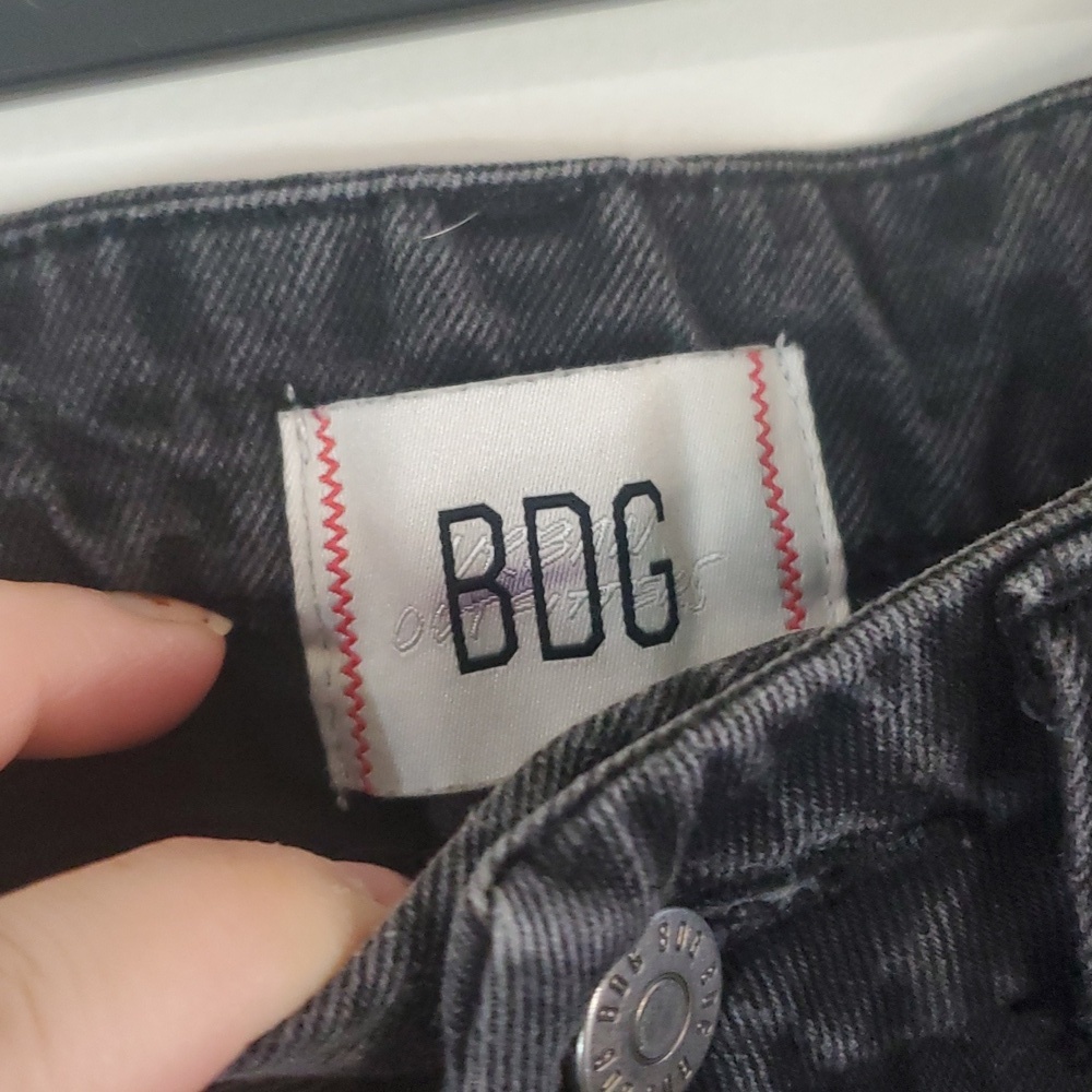 BDG Baggy Balloon Leg Pleated Jeans Size 25 Womens Washed Black - Picture 6 of 15